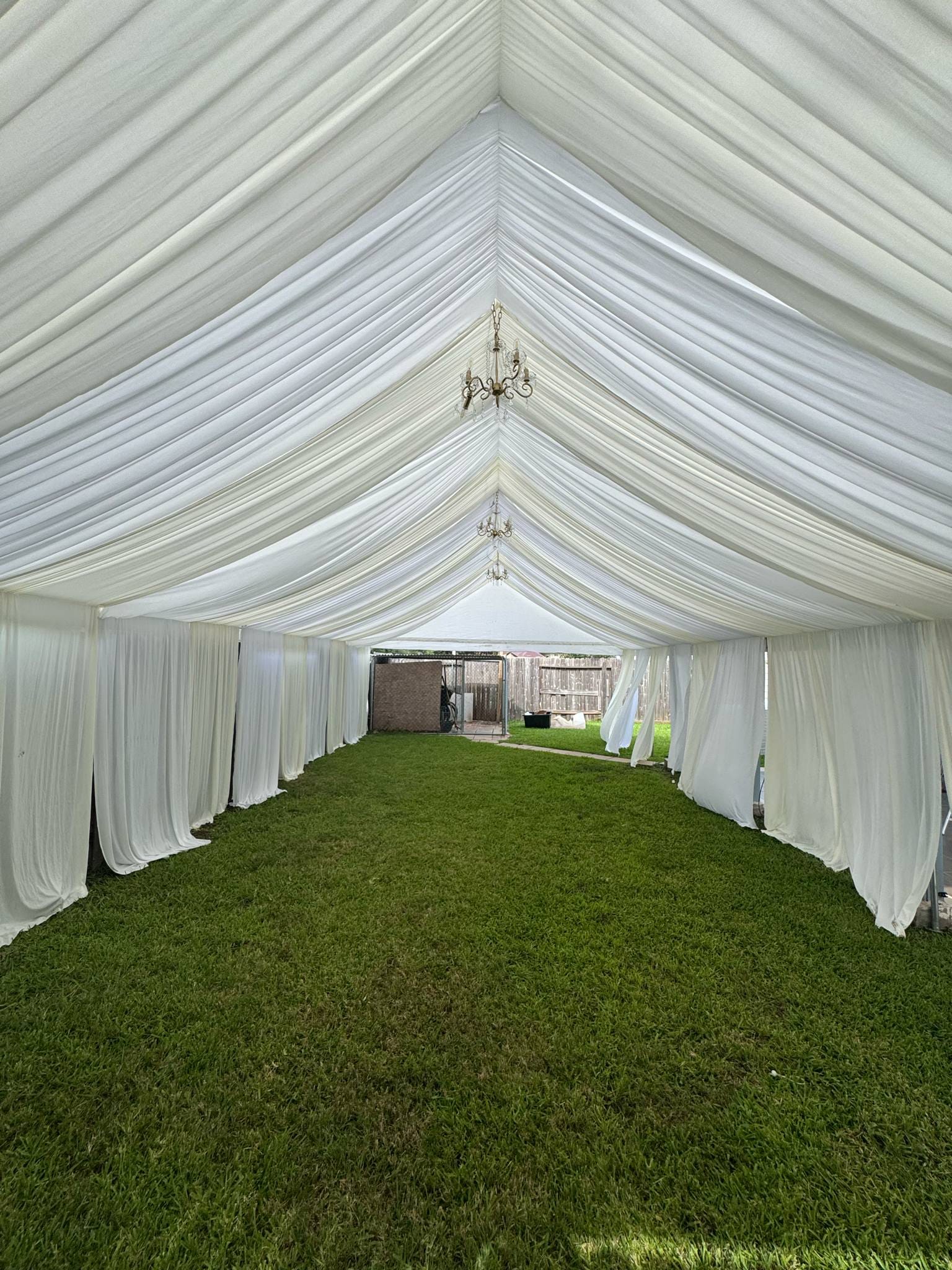 Decoración elegante con telas